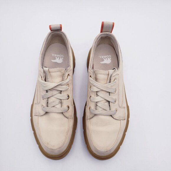 Sorel Women's Caribou X Waterproof Platform Sneaker Shoe Cream Size 8.5 - Picture 6 of 14